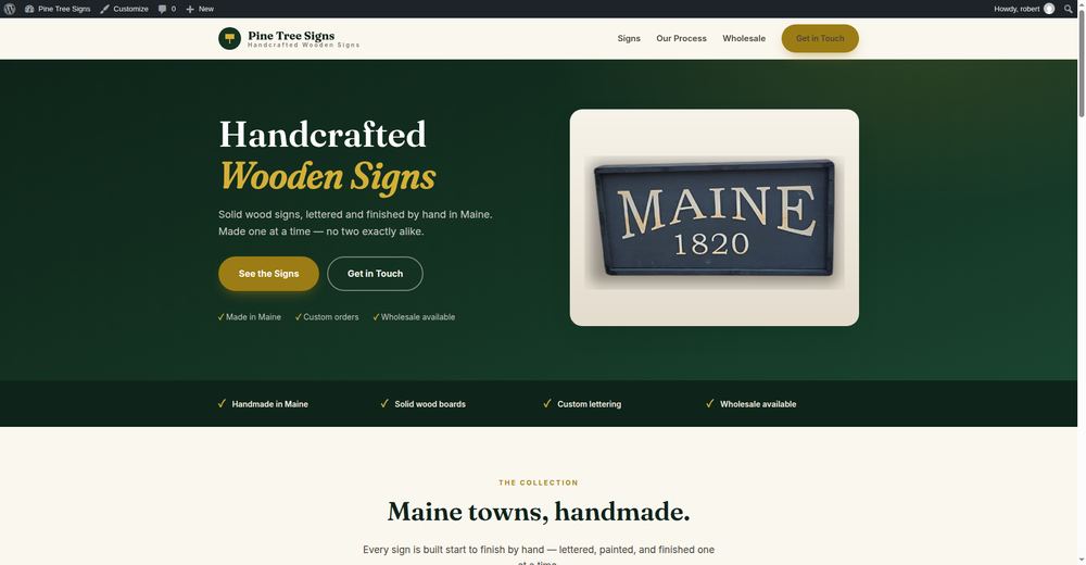 Pine Tree Signs